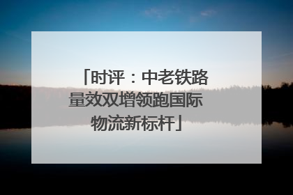 时评：中老铁路量效双增领跑国际物流新标杆